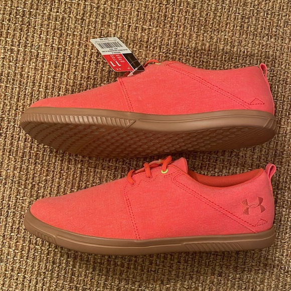 NWT UA Under Armour Street Encounter Sneakers 11 Orange/Red - Picture 3 of 4
